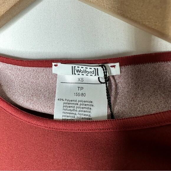 WOLFORD Zen Shirt Currant Berry/Ash NWT in XS - Picture 3 of 8